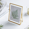 NCYP 5" X 7" Tabletop Gold Brass Rectangle Glass Artwork Photo Picture Display Frame - NCYPgarden