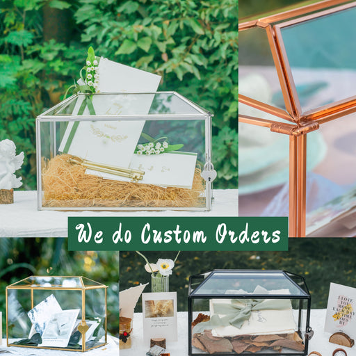 I accept custom orders for Geometric Glass  Box, Frame, Terrarium - NCYPgarden