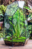 Handmade 41cm / 16" Tall IrregularGlass Geometric Terrarium Box with Vent - NCYPgarden