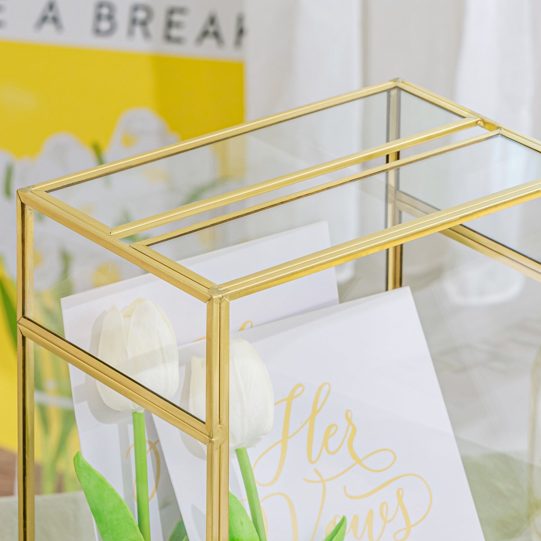 Glass Cards Box for Wedding Reception NCYPgarden Glass Cards Box for Wedding Reception NCYPgarden