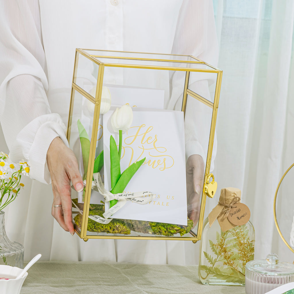 Wedding Glass Card Box NCYPgarden