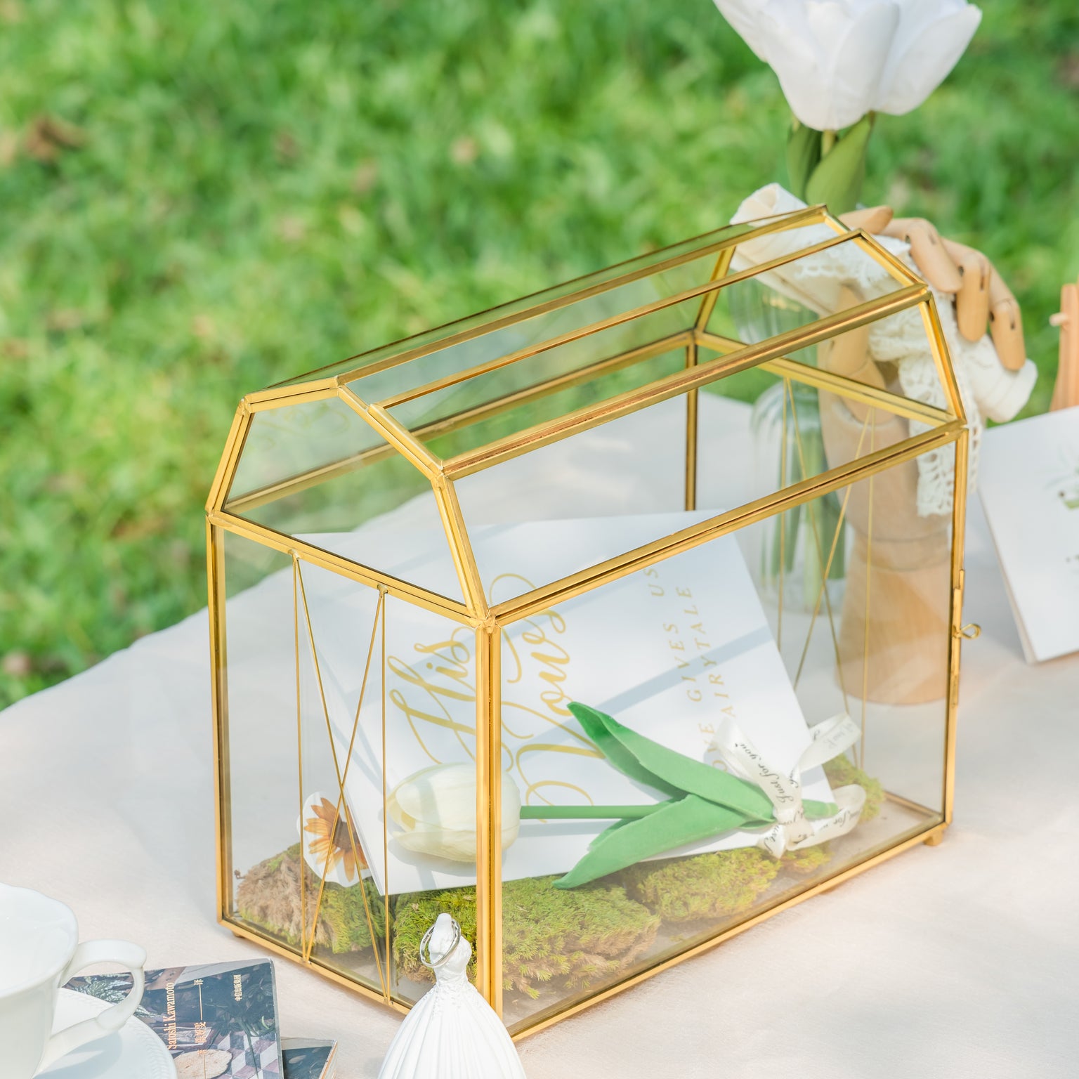 Wedding Glass Card Box NCYPgarden