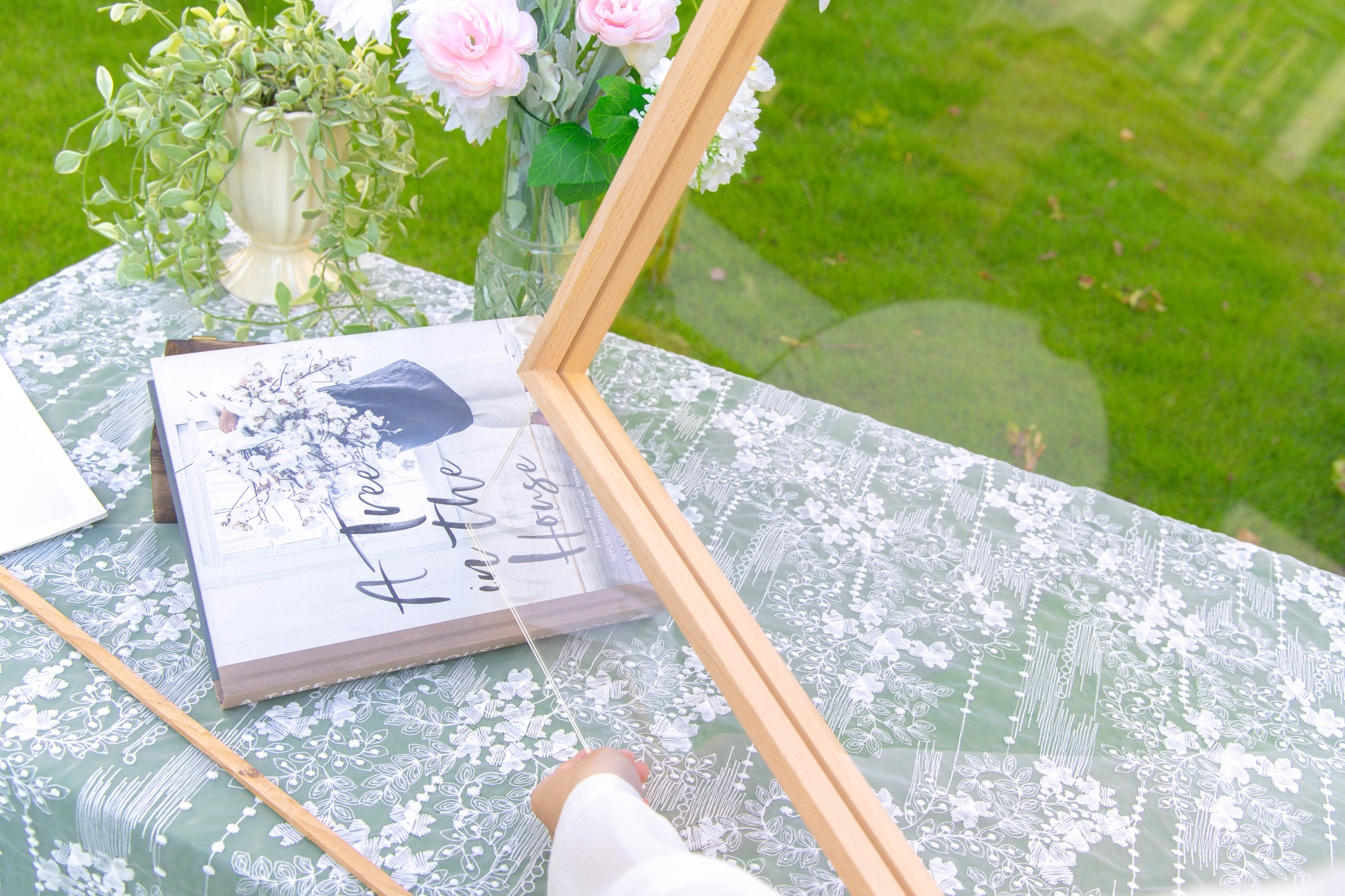 Customizable  NCYP Handmade 18x24" 20x24" Tabletop Wall Hanging Natural Wood Acrylic Artwork  Floating Frame - NCYPgarden