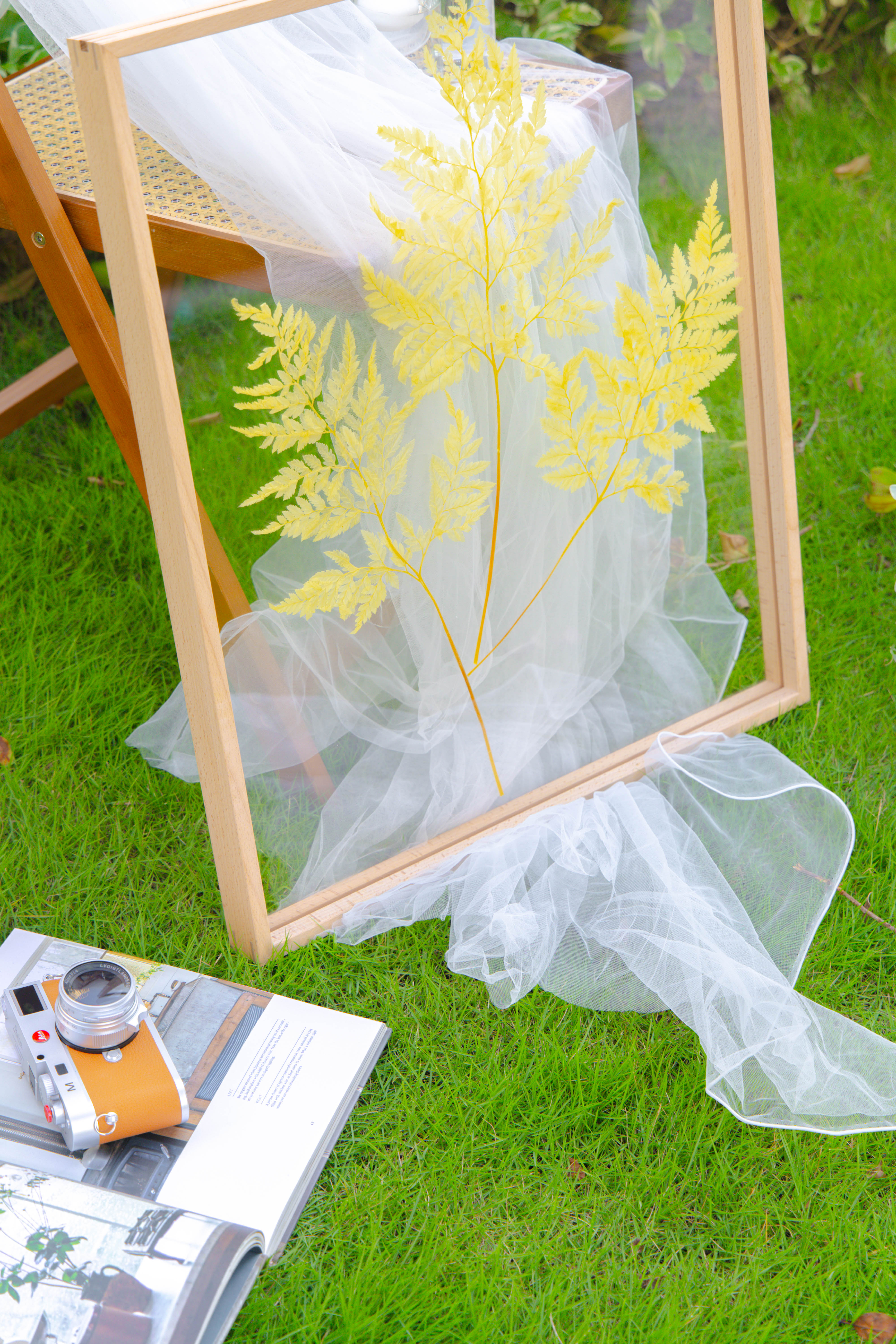 Customizable  NCYP Handmade 18x24" 20x24" Tabletop Wall Hanging Natural Wood Acrylic Artwork  Floating Frame - NCYPgarden