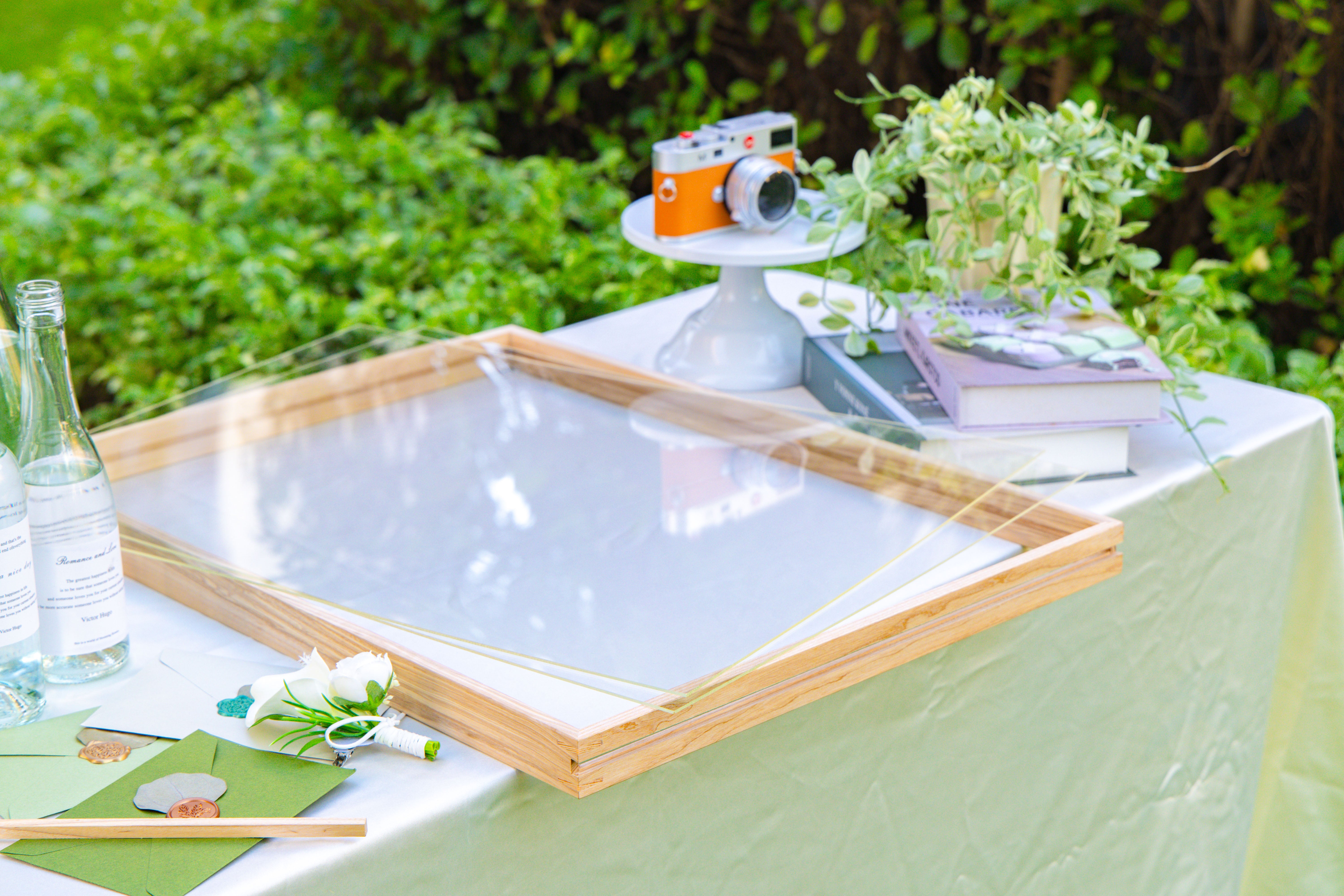 Customizable  NCYP Handmade 18x24" 20x24" Tabletop Wall Hanging Natural Wood Acrylic Artwork  Floating Frame - NCYPgarden