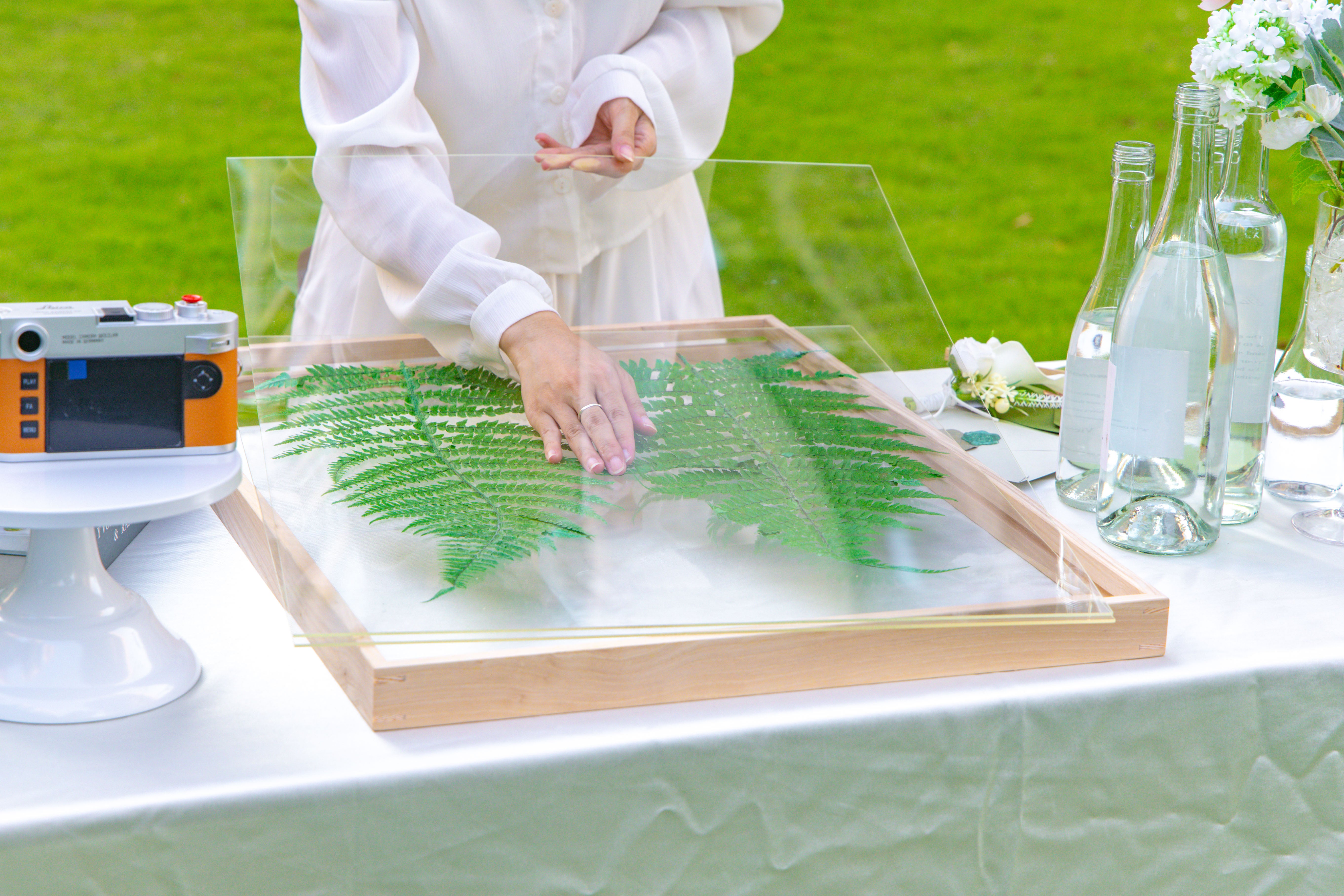 Customizable  NCYP Handmade 18x24" 20x24" Tabletop Wall Hanging Natural Wood Acrylic Artwork  Floating Frame - NCYPgarden