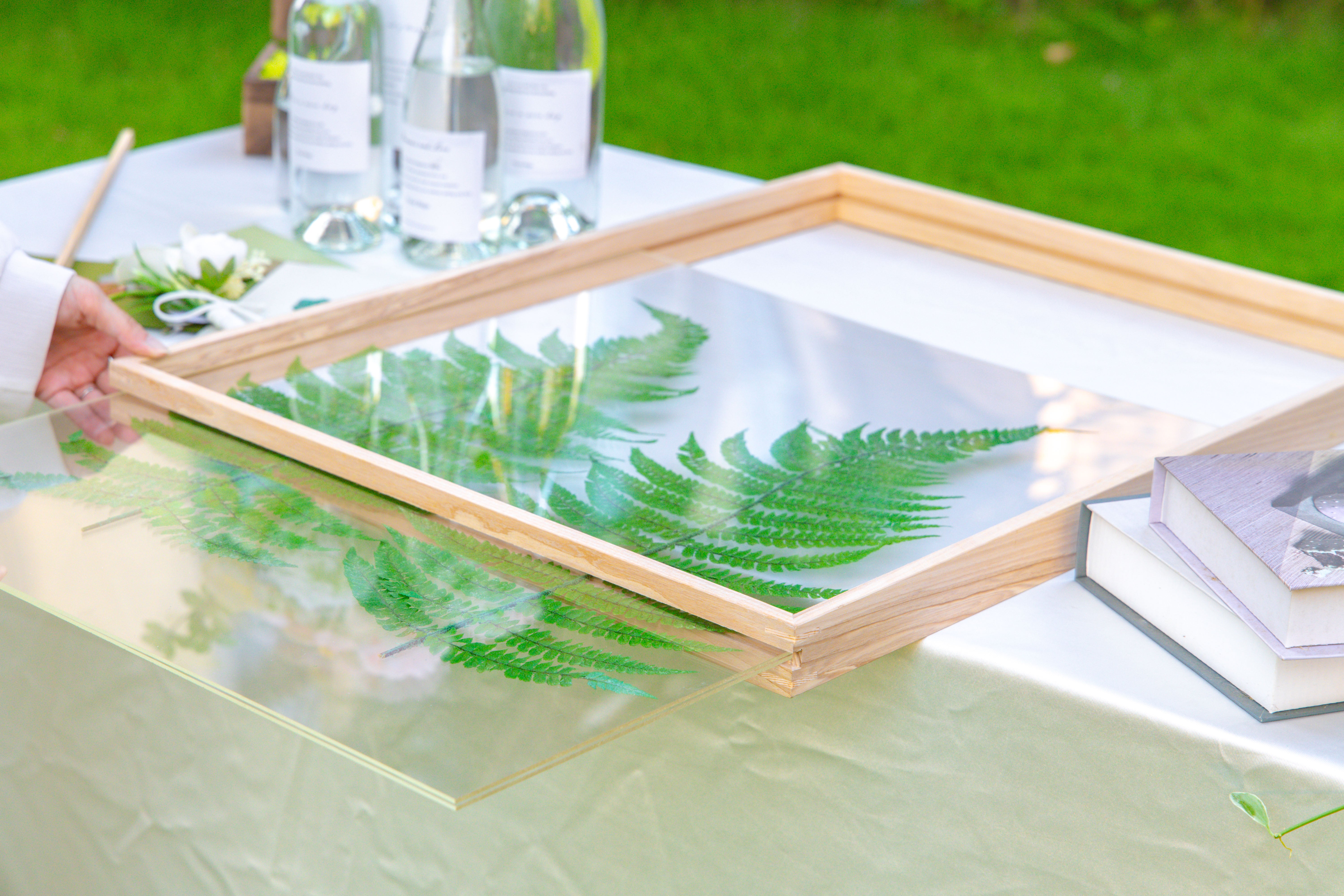 Customizable  NCYP Handmade 18x24" 20x24" Tabletop Wall Hanging Natural Wood Acrylic Artwork  Floating Frame - NCYPgarden