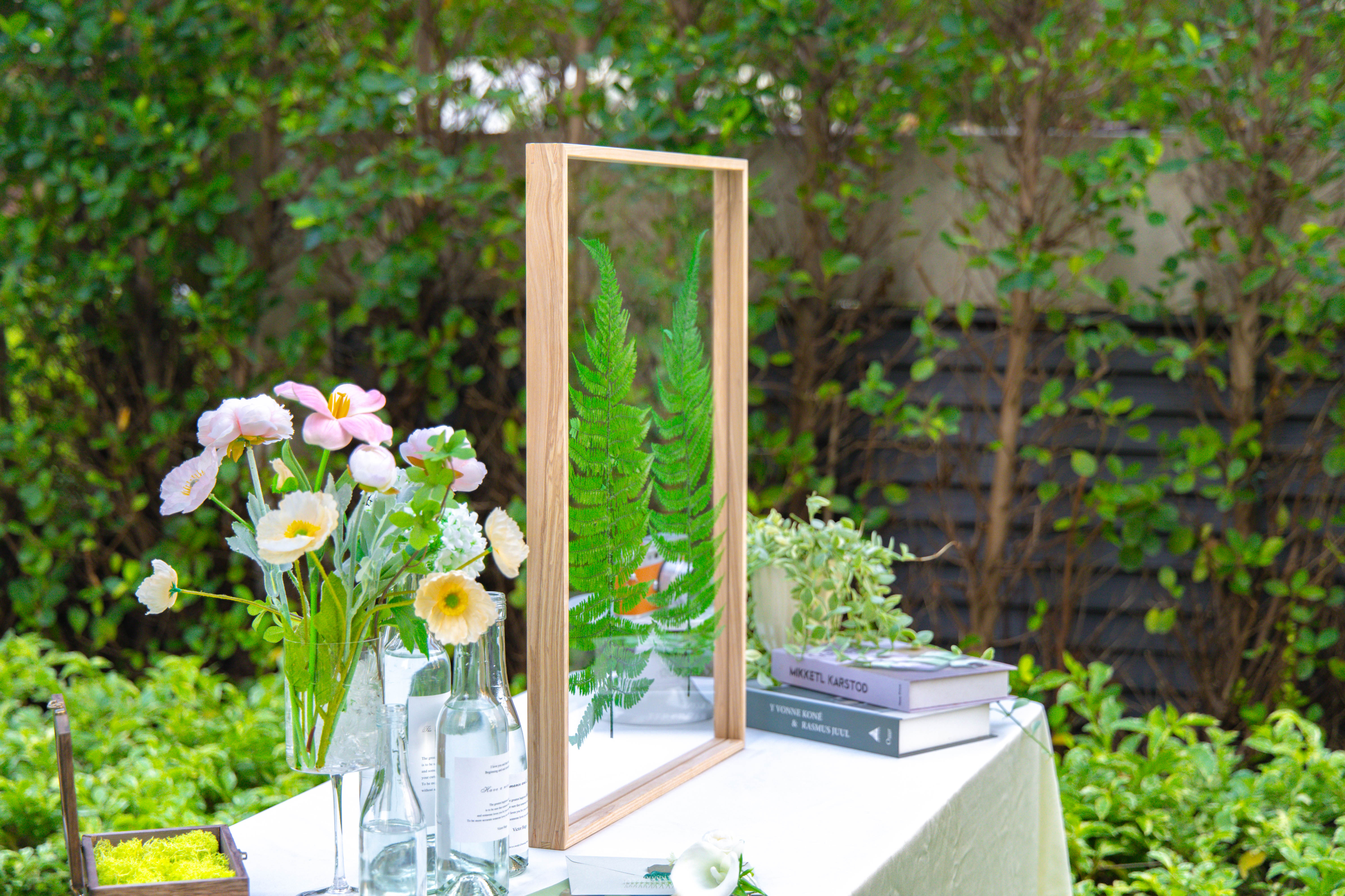 Customizable  NCYP Handmade 18x24" 20x24" Tabletop Wall Hanging Natural Wood Acrylic Artwork  Floating Frame - NCYPgarden