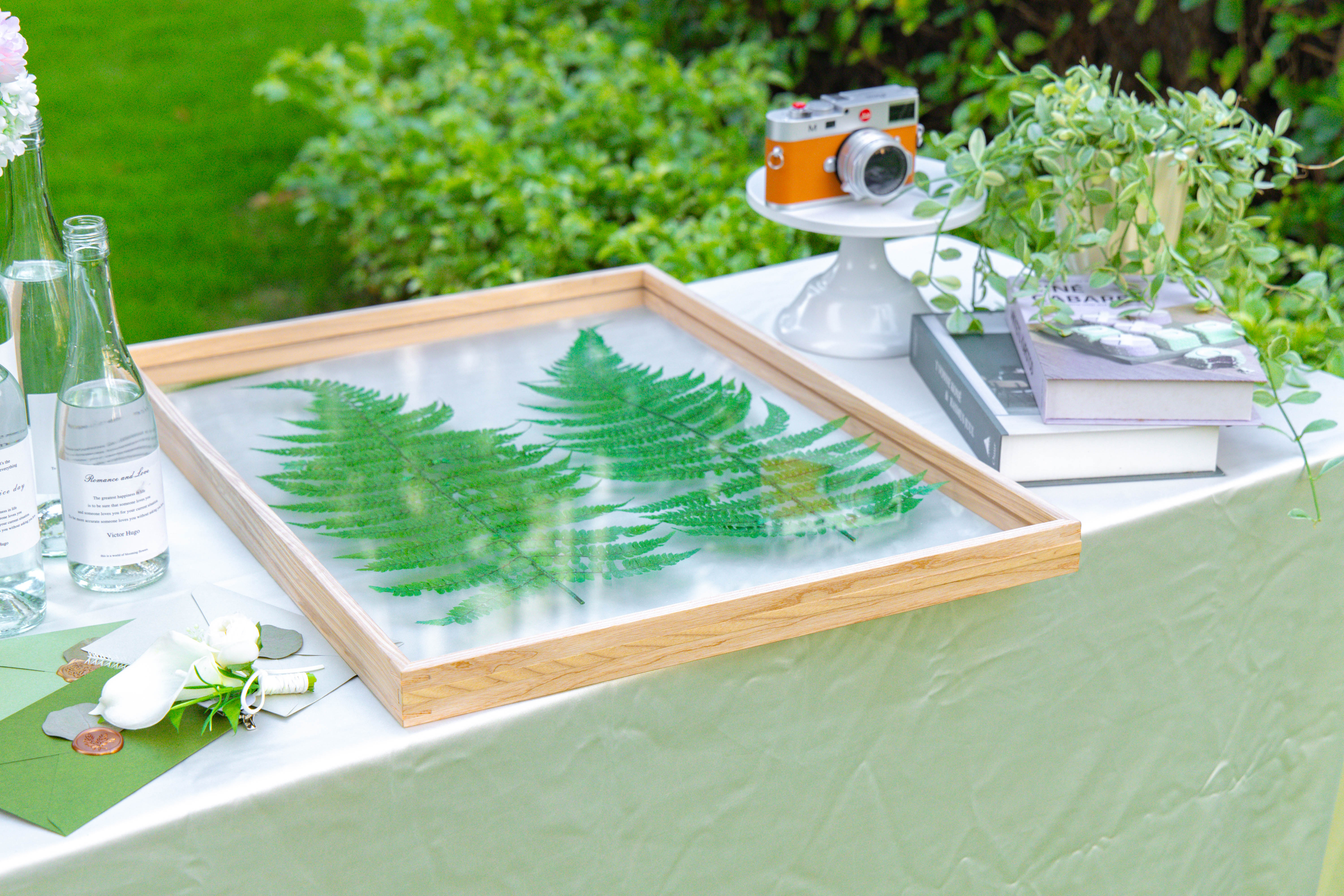 Customizable  NCYP Handmade 18x24" 20x24" Tabletop Wall Hanging Natural Wood Acrylic Artwork  Floating Frame - NCYPgarden