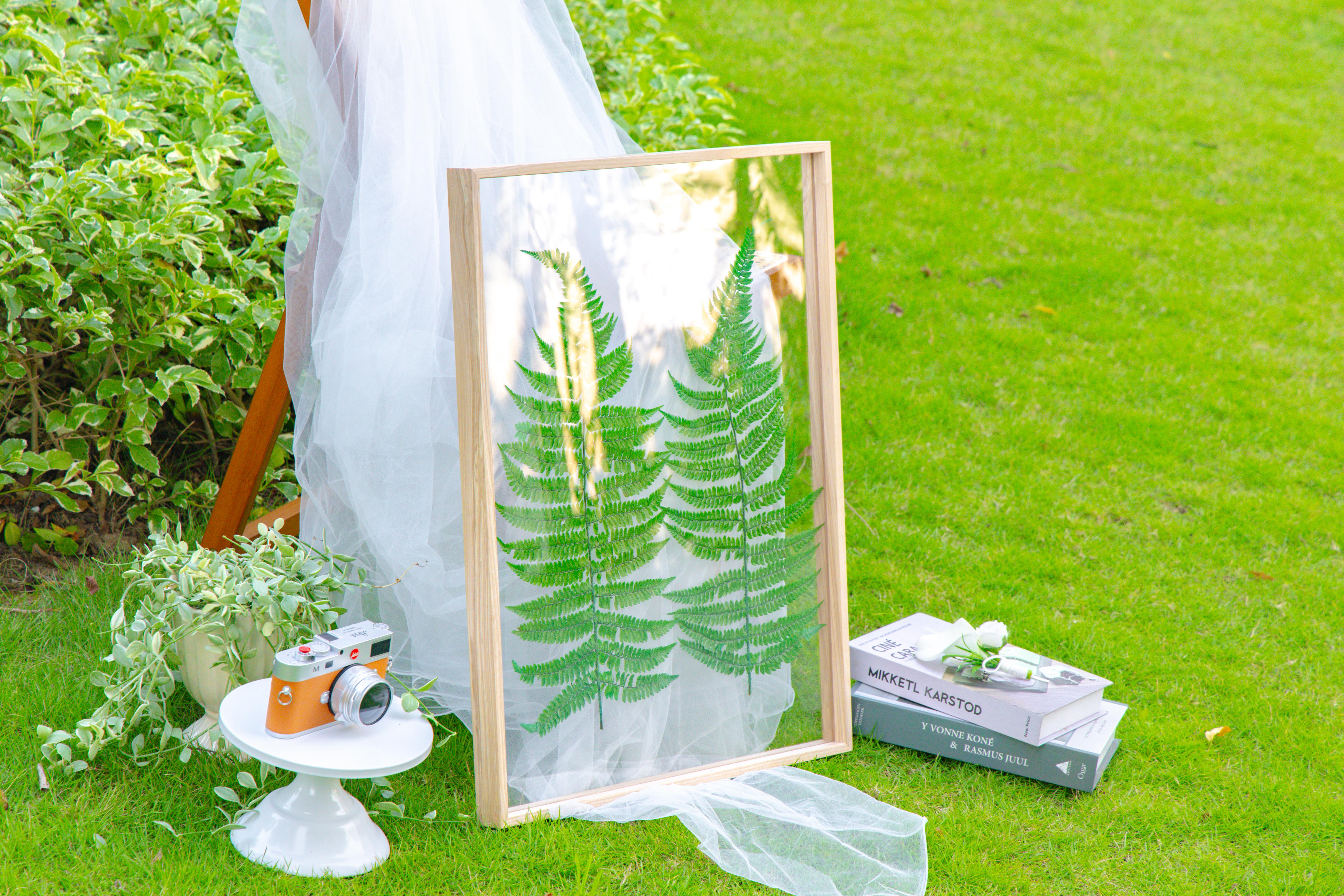 Customizable  NCYP Handmade 18x24" 20x24" Tabletop Wall Hanging Natural Wood Acrylic Artwork  Floating Frame - NCYPgarden