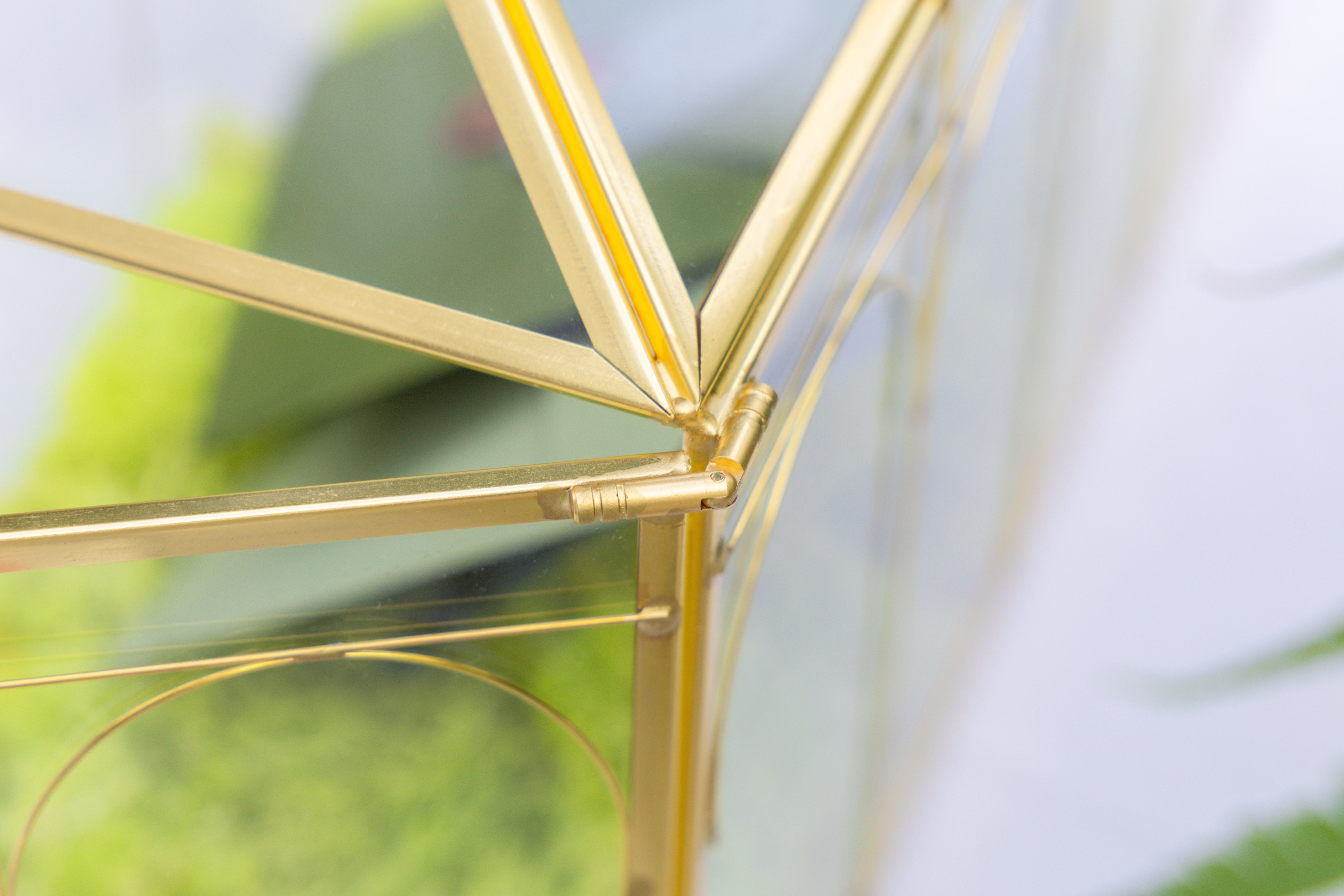 12.6" Handmade victorian Church  Gold Wedding Card Box with Slot and Lock - NCYPgarden