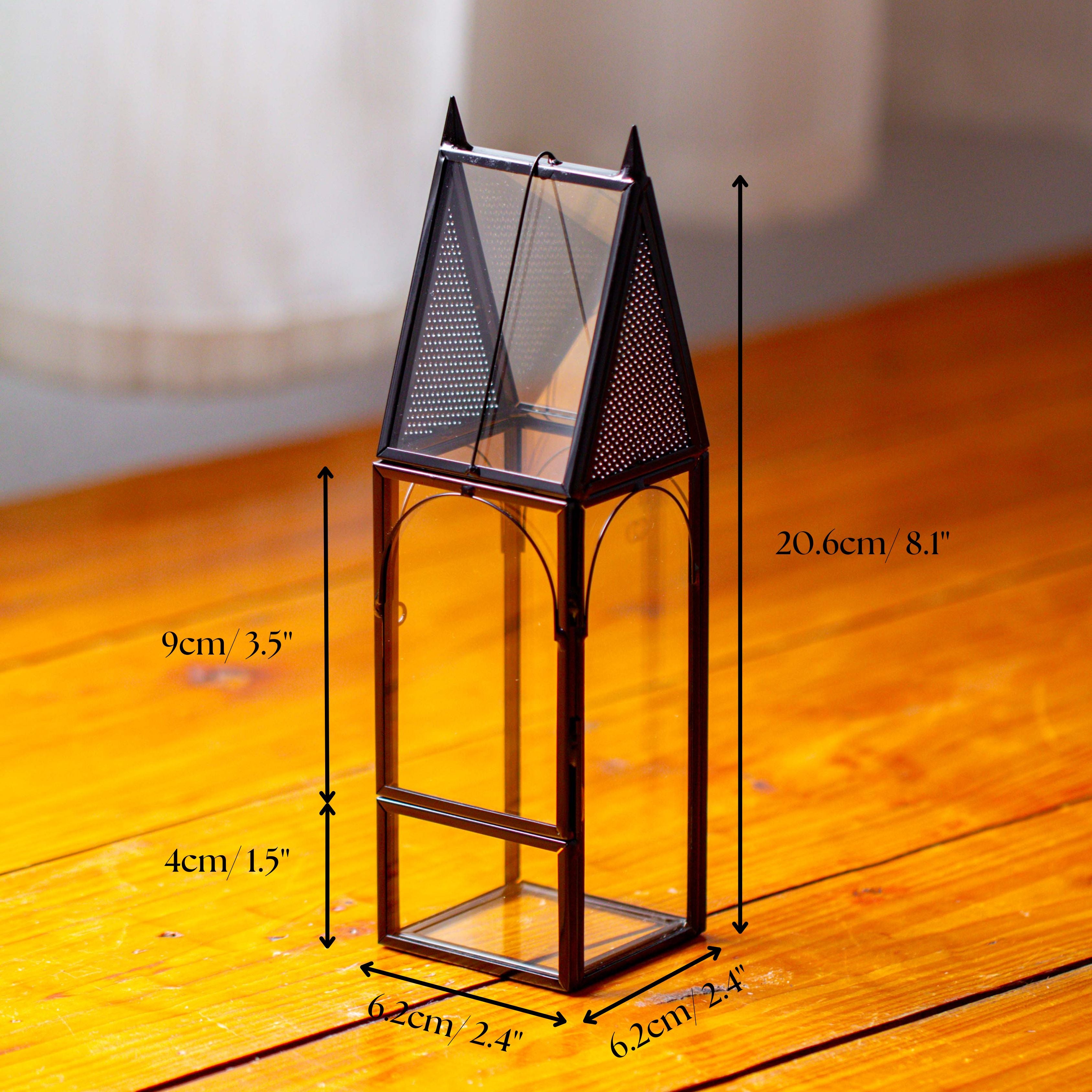 Mini tall house shape jumping spider terrarium - NCYPgarden