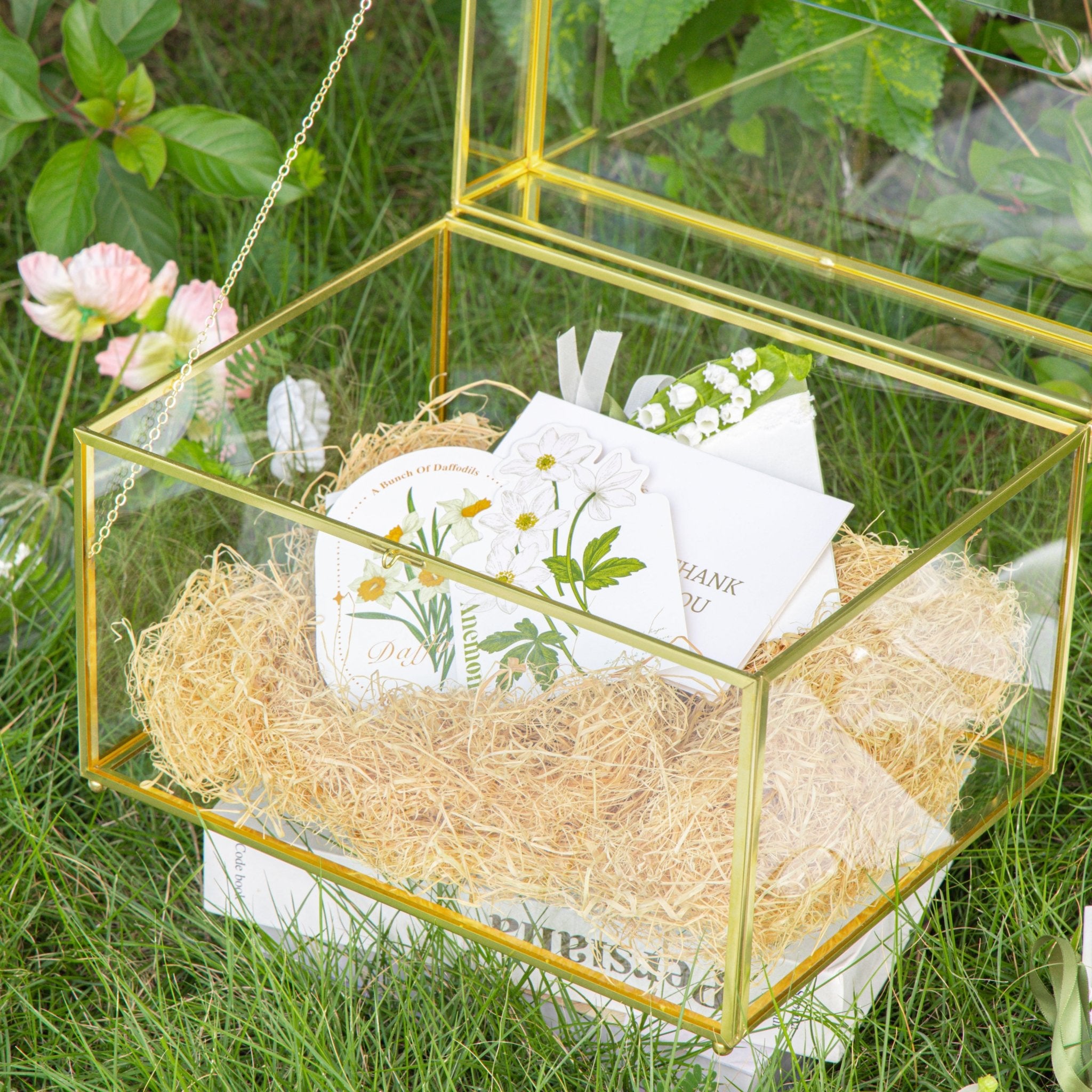 Gold Rectangular Box Handmade 12