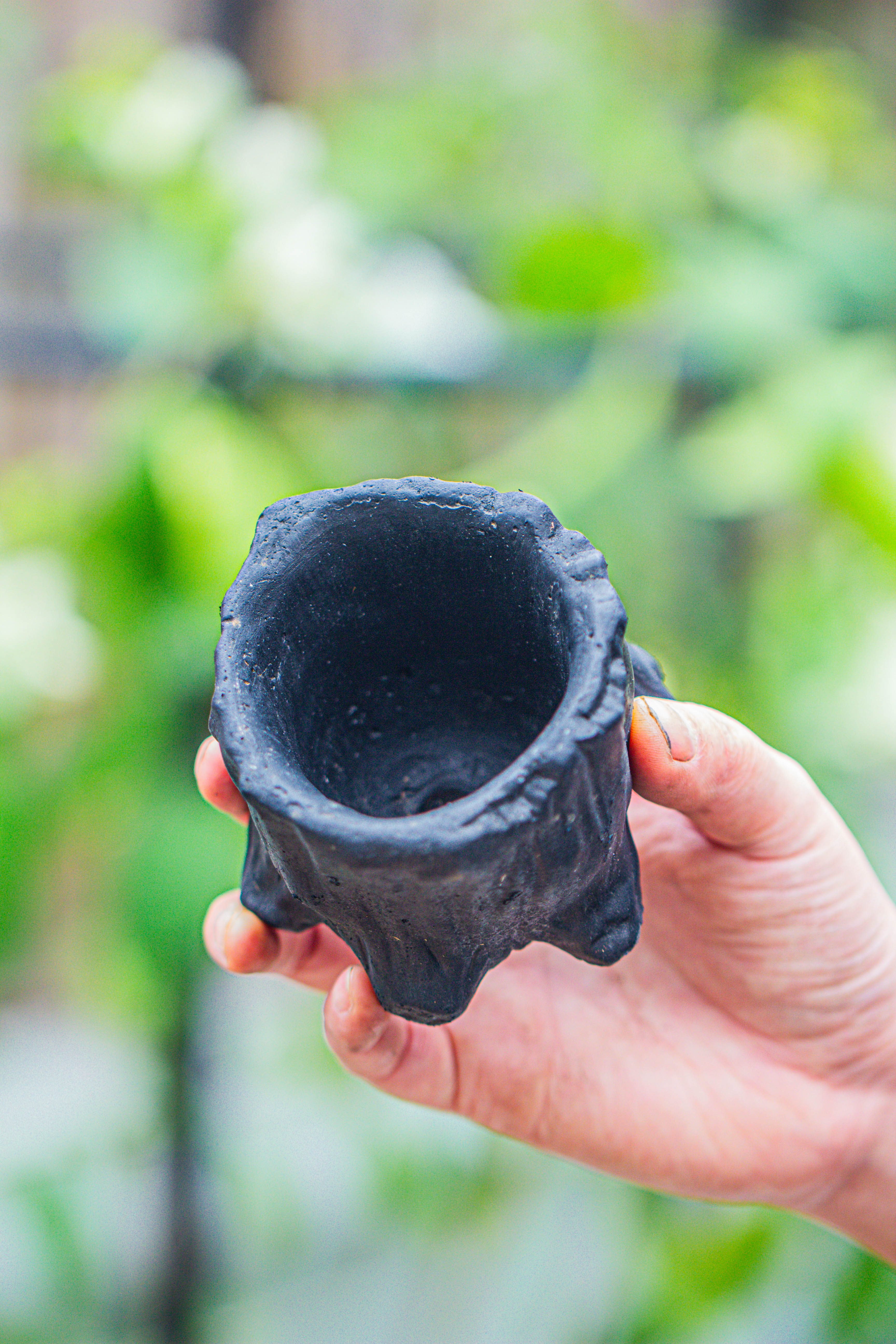 small black tree stump like planter, for terrarium, microlandscape - NCYPgarden