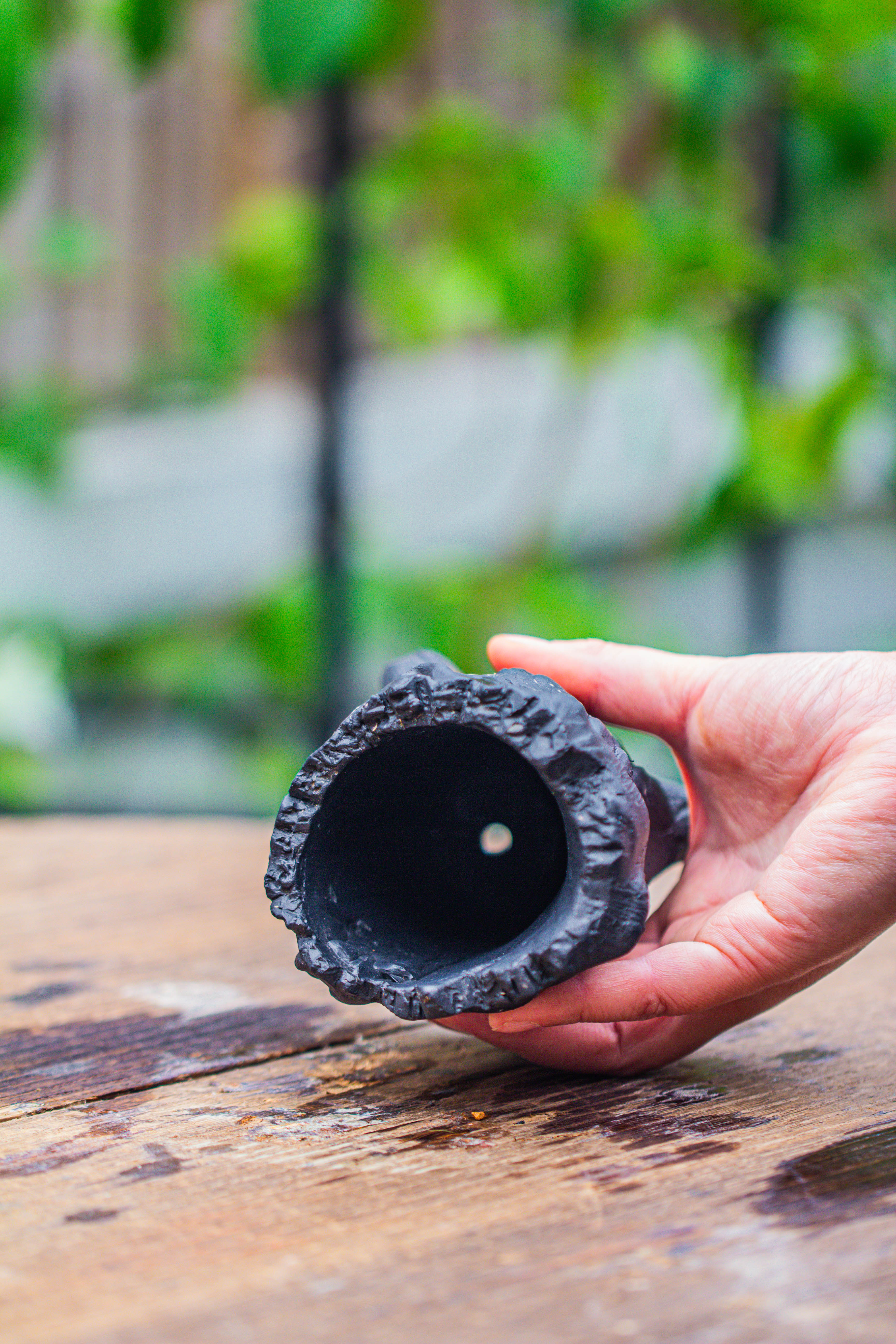 small black tree stump like planter, for terrarium, microlandscape - NCYPgarden