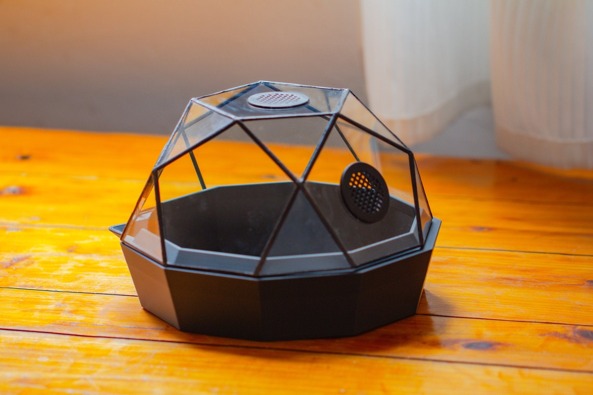 Dome Geometric Glass Terrarium, Vented, Two - part, for Moss Beginners PG08S2 - NCYPgarden