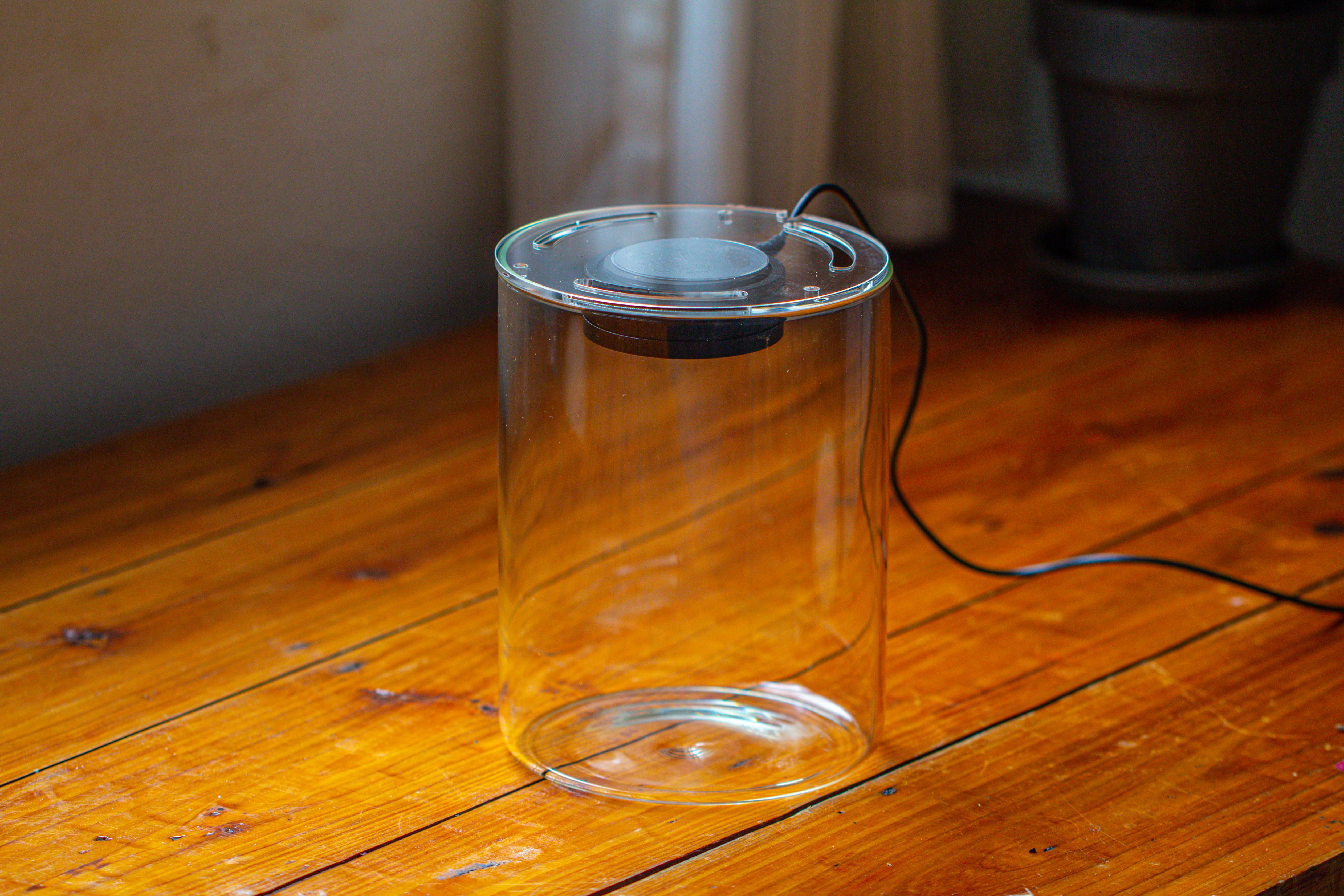 Small Cylinder Terrarium with LED Grow Lamp, Acrylic Lid Set for Bog, Carnivorous plants-15x20cm - NCYPgarden