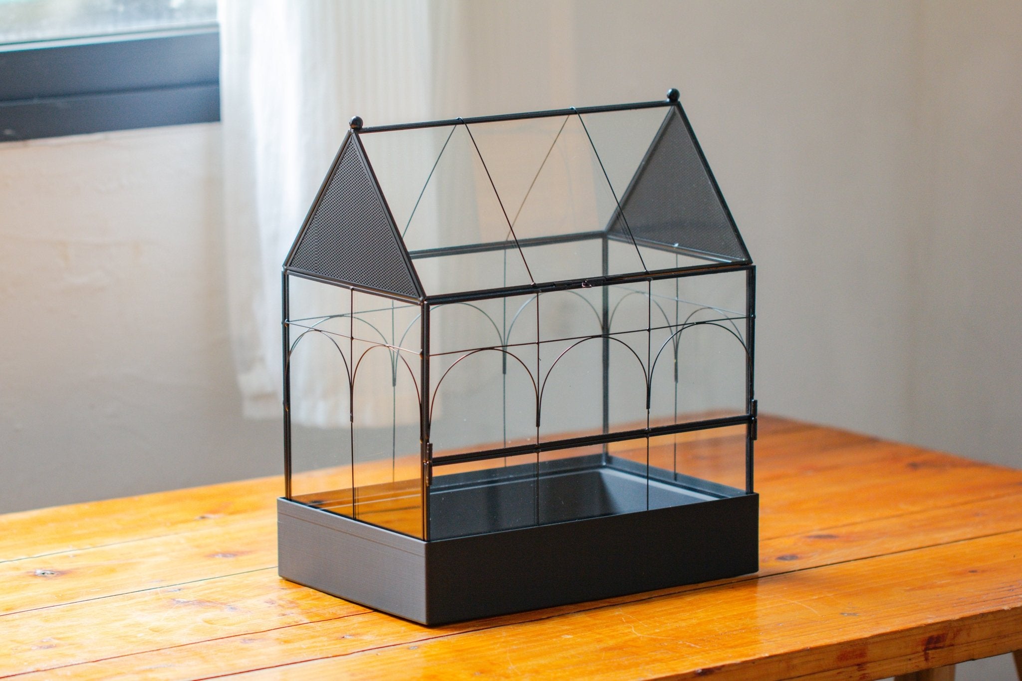 Large Vintage House Shape Insect Terrarium with Vent for Tarantulas, Mantis, Stick Insects - 13" - NCYPgarden