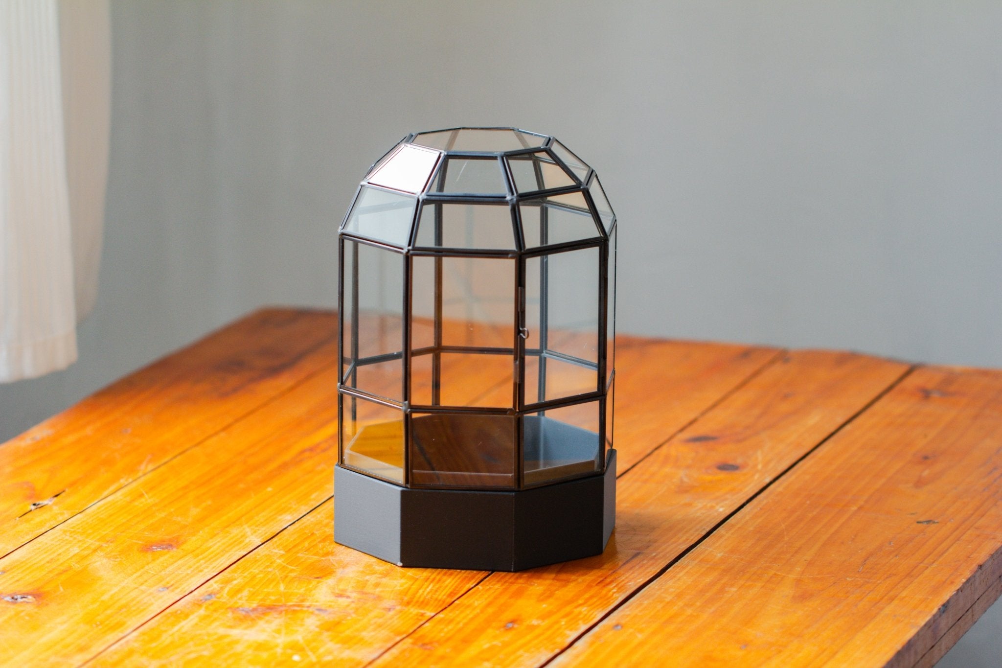 10" Tall Dome Glass Terrarium with Water - Holding Base and Door - NCYPgarden