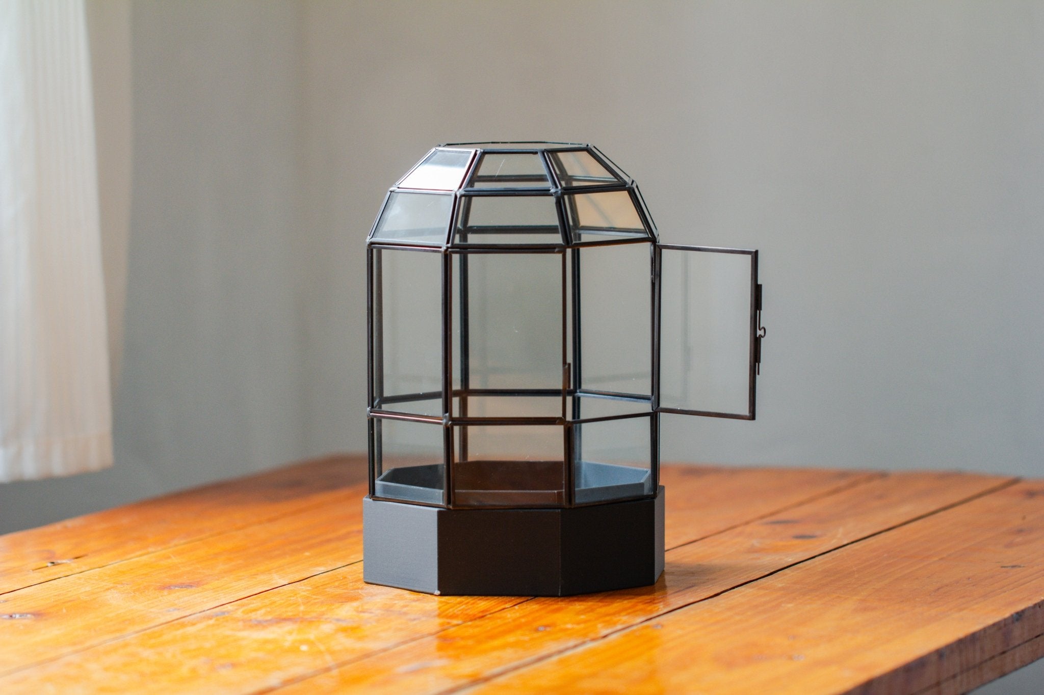 10" Tall Dome Glass Terrarium with Water - Holding Base and Door - NCYPgarden