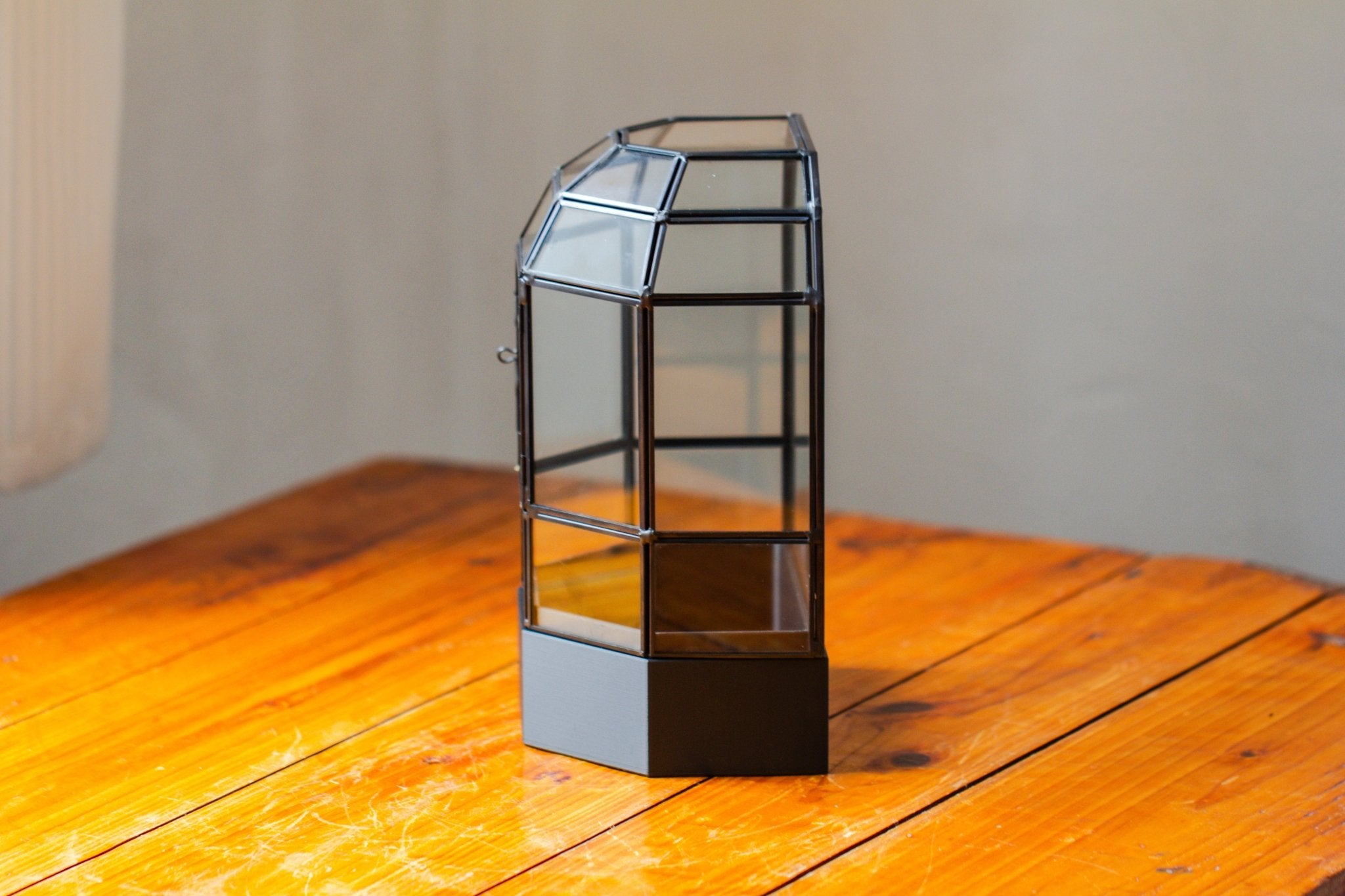 10" Tall Half Dome Glass Terrarium with Water - Holding Base and Door - NCYPgarden