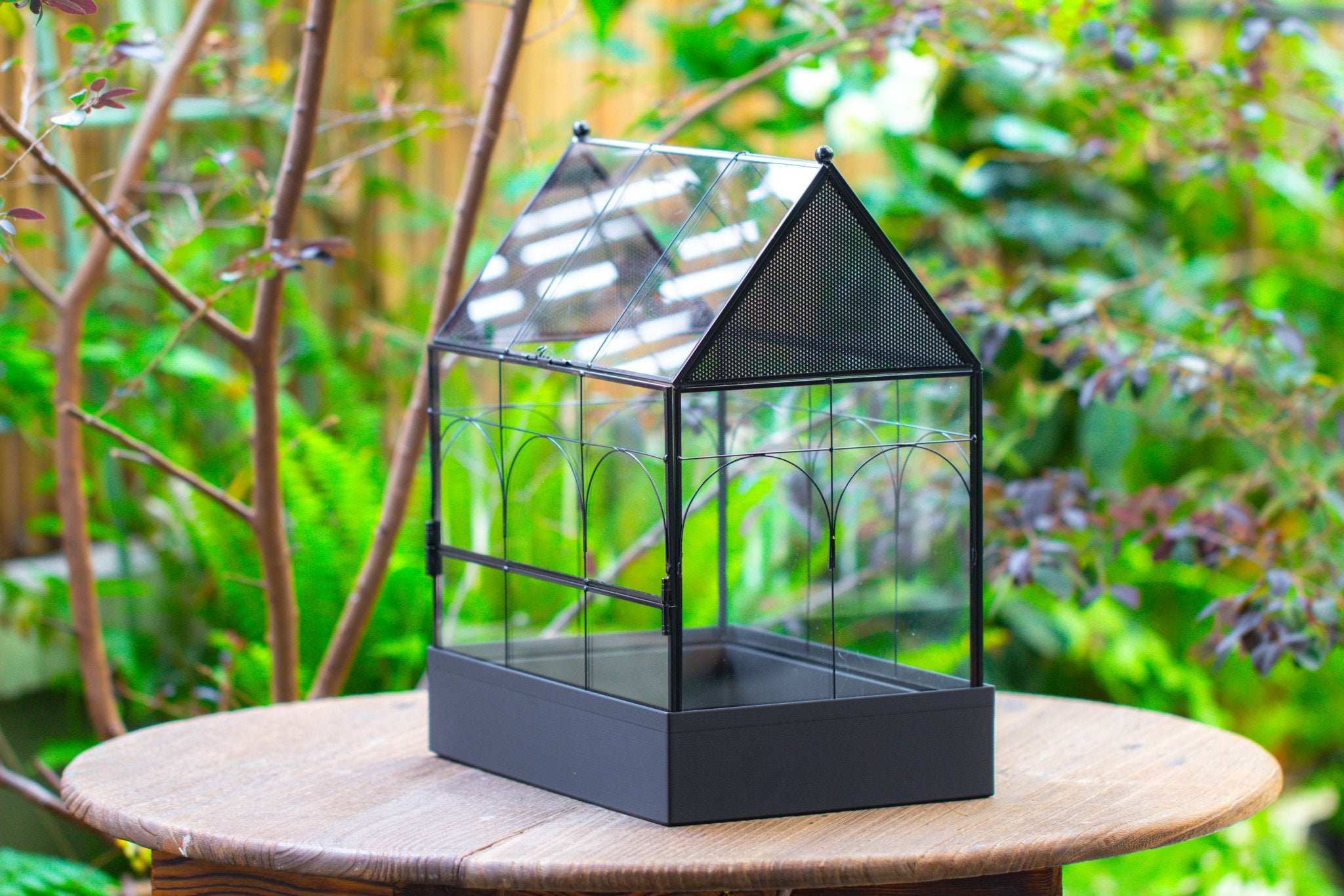 Large Vintage House Shape Insect Terrarium with Vent for Tarantulas, Mantis, Stick Insects - 13" - NCYPgarden