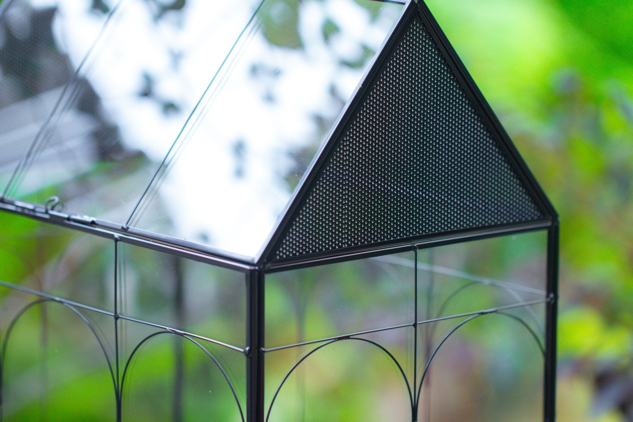 Large Vintage House Shape Insect Terrarium with Vent for Tarantulas, Mantis, Stick Insects - 13" - NCYPgarden