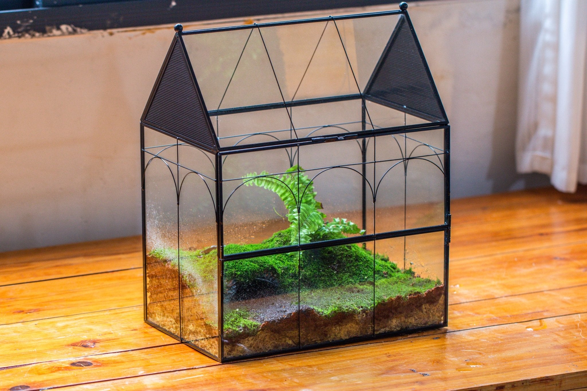 Large Vintage House Shape Insect Terrarium with Vent for Tarantulas, M ...