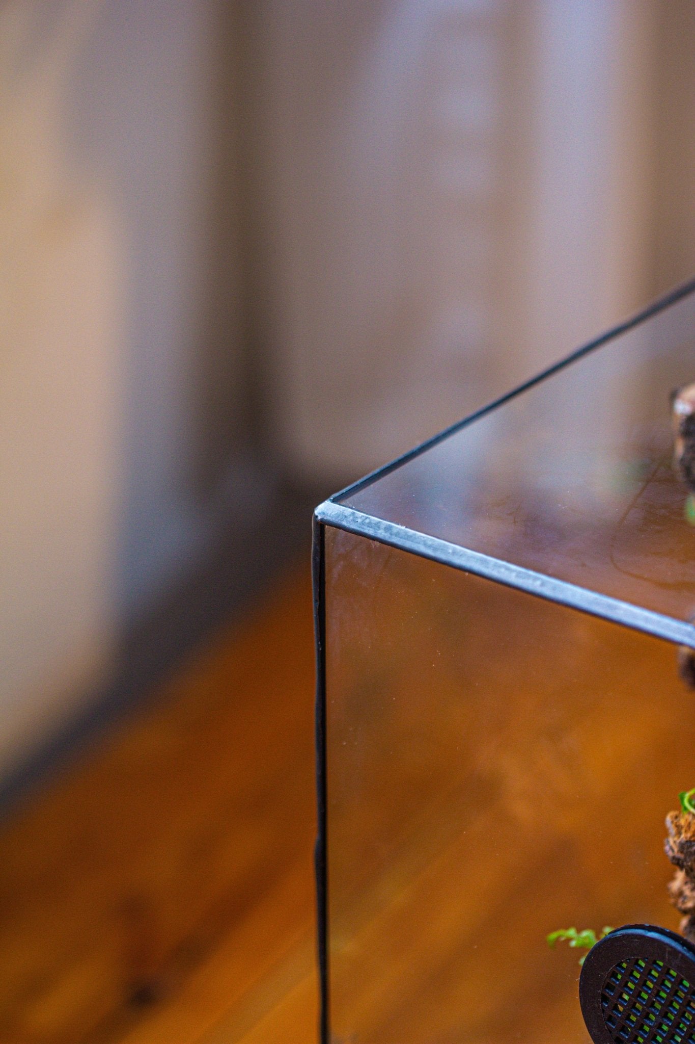 8x8x12" Tin and Glass Terrarium with 4 vents，Watertight - NCYPgarden