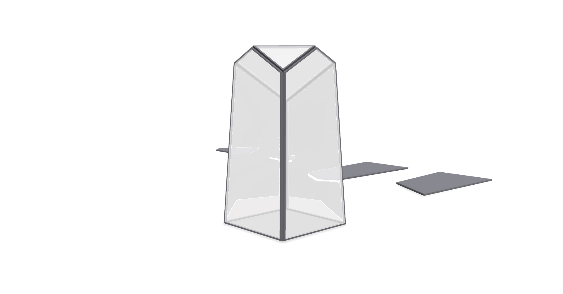 custommade order 10 pcs irregular glass tin terrariums without bottom and door - NCYPgarden