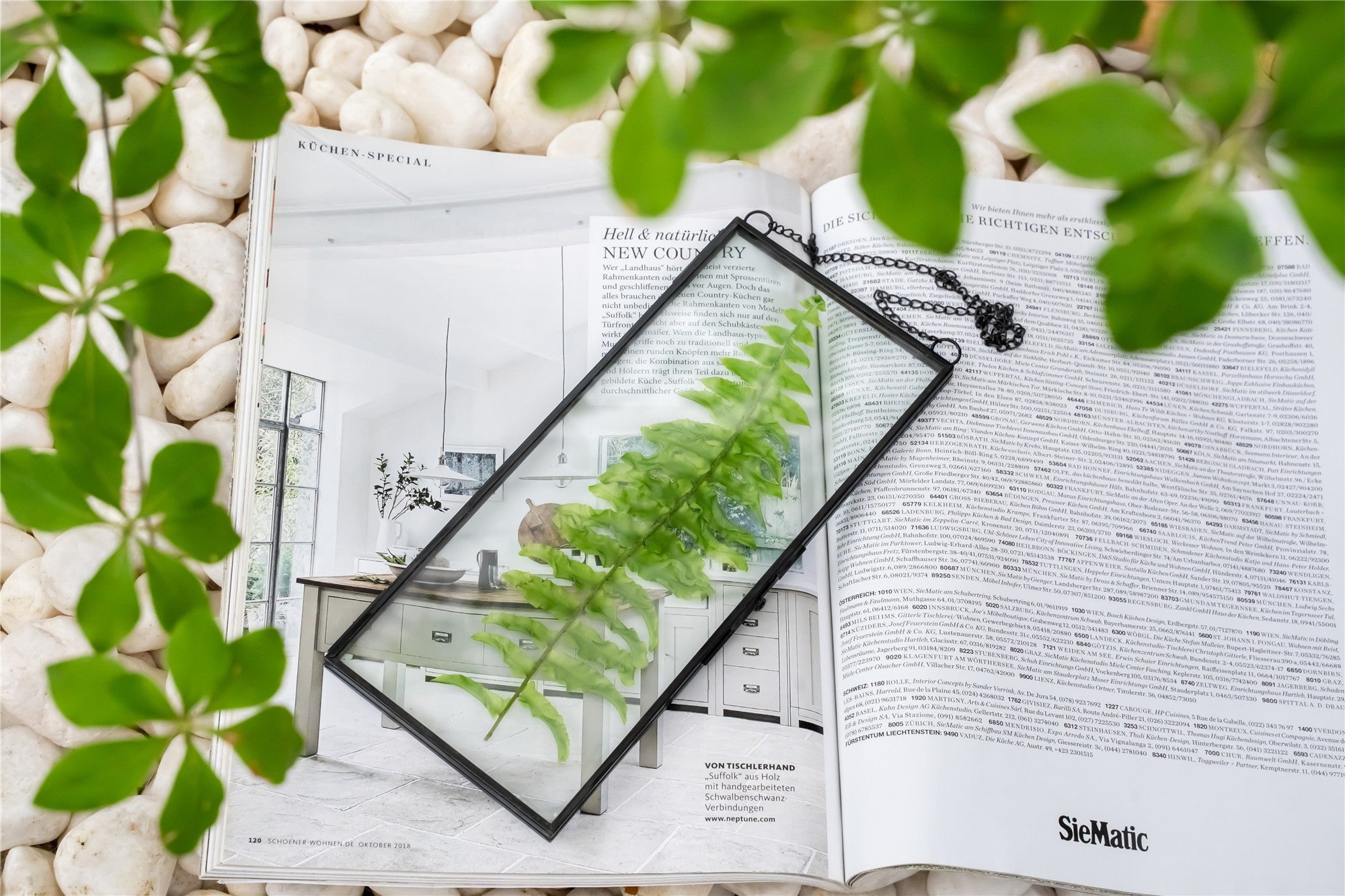 Hanging 4x9 inches Black Long Herbarium Painted brass Glass Frame for Pressed Flowers Dried Flowers - NCYPgarden