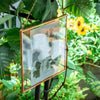 Handmade Large Wall Hanging Pure Copper Glass Artwork Certificate Photo Display Floating Frame - NCYPgarden