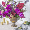 Vintage Gold Rustic French Style Metal Urn Planter Pot for Floral Arrangement Wedding Centerpiece - NCYPgarden
