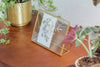 NCYP Tabletop Gold 5x7, 6x8 5.5x7 Brass Glass Photo Picture Display Frame - NCYPgarden