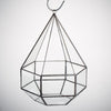 Hanging Six-surface Diamond Glass Geometric Terrarium Wall Mount Hanging Planter with 3 Opening - NCYPgarden