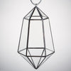 Handmade Hanging Artistic Clear Glass Six-surfaces Diamond Geometric Terrarium DIY for Succulent Pot - NCYPgarden