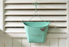 Handmade Vintage French Green Metal Echelon for Wall Mounted Hanging Flower Pot Basket Display - NCYPgarden