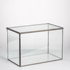 Handmade Rectangle Clear Glass Geometric Terrarium Box with Lid for Succulents Micro Landscape - NCYPgarden