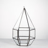 Handmade Hanging Six-surface with 3 Spaced Opening Glass Geometric Terrarium for Succulent Cacti - NCYPgarden