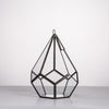Handmade Artistic Hanging Glass Teardrop Diamond Geometric Terrarium with Loop for Succulent Moss - NCYPgarden