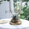 Wrought Iron European Classical Desktop Glass Flower Vase Tabletop for Wedding Ornaments  Planter - NCYPgarden