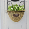 Pastoral Style Handmade Metalwork Wickerwork Basket Wall Hanging Planter for Home Garden Flower Pot - NCYPgarden